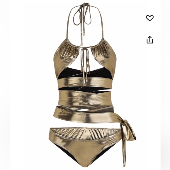 NWT Dolce and Gabbana metallic gold bikini! - Picture 3 of 8